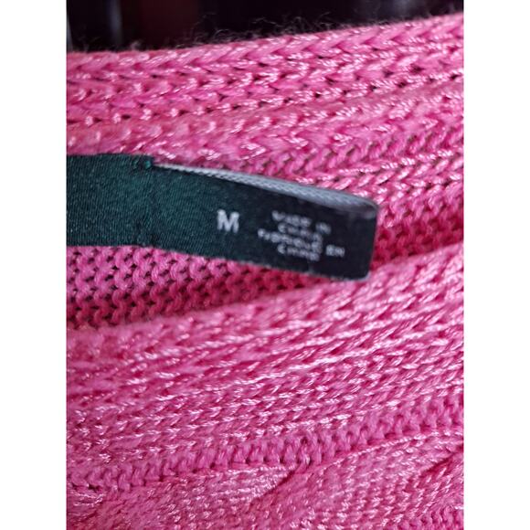 Lauren by Ralph Lauren Women's Pink Cable-Knit Boat-Neck Sweater Size M‎ - Picture 7 of 9